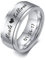 FLHEART Personalisierter Spinner Ring, Fedget Band Ring, Edelstahl Minimalist Band Stil benutzerdefinierte Name Ring Versprechen Verlobung Ehering für Herren, Silber, 8mm, Größe 59 (18.8),Silver