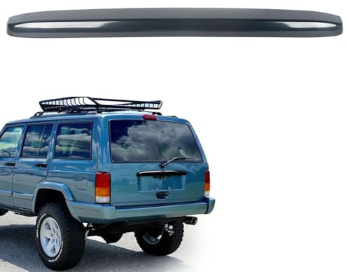 KARPAL Rear License Plate Light Lamp Cover Compatible with 1997 1998 1999 2000 2001 Jeep Cherokee 5FL86ZZZ Gloss Black