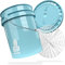 MAGIC BUCKET | Auto Handwäsche Bundle | Wascheimer mit passendem Eimer Deckel 5 US GALLONEN ca. 20 Liter | Mit Grit Guard Eimereinsatz Schmutzsieb | Waschset Baby Blau/Weiß