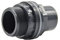 PVC Tankdurchführung für Regentonnen/Behälter | Klebemuffe und Aussengewinde | PN 10 | (Ø32/40mm x 1 1/4 Zoll) Grau