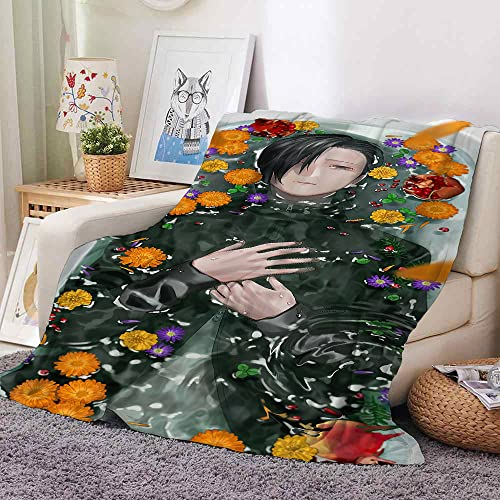 Jujutsu Kaisen Fushiguro Megumi Anime 3D gedruckte weiche leichte Reise flauschige Flanell Nickerchen Decke Idee Geschenk Plüsch Haus Dekorationen