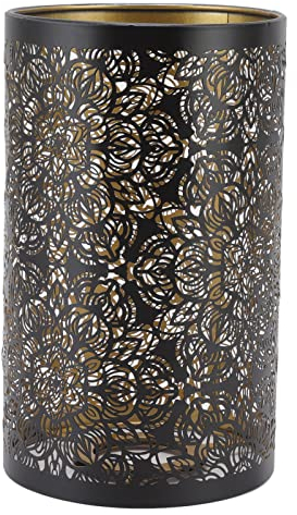 Lampenschirm Hohl Geschnitzt Metall Zylindrisch E27 E26 Abnehmbare Dekorative Nachttisch Tischlampenabdeckung