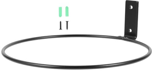 Operitacx Blumentopfhalter Wandmontage 8- Zoll- Blumentopfhalter- Ring Wandmontage- Metall- Pflanzring- Haken- Aufh?nger Wandhalterung für Innen- ?enbereich Schwarz H?ngende Pflanzenhalter