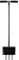 Rasenspecht Handaerifizierer (3x20mm Spoon, Stahl, pulverbeschichtet in Anthrazit, 95cm: für Personen ab 1,80m Körpergröße)