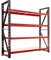 Jet-Line | Schwerlastregal XXL | 200x60x200 cm | Metallregal | REGALOW | anthrazit rot | Garagenregal | Lagerregal | Steckregal | Weitspannregal
