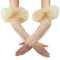 Super Puff Sheer Lange Handschuhe Oversize Tüll Mesh Handschuhe für Cocktail Oper Party Handschuhe mit Rüschen Langarm, Champagner, Einheitsgröße