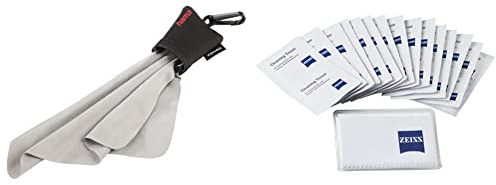 Hama Mikrofasertuch & ZEISS Reinigungstücher – Reinigungstücher Set für Objektive, Filter, Brillengläser, Ferngläser und LCD-Displays