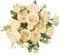 Mkono Künstliche Pfingstrosen, kleine Seidenblumen für Heimdekoration, Innenbereich, künstlicher Blumenstrauß, künstliche Blumenarrangements, Esstisch, Tafelaufsätze für Küche, Braut, Hochzeit, Party