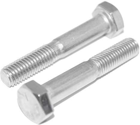 Sechskantschrauben M8X50 10 Stück Edelstahl A2 / V2A rostfrei Sechskantschrauben mit Schaft DIN 931 / ISO 4014, Maschinenschraube