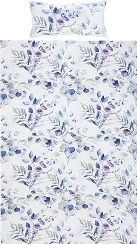 REDBEST Bettwäsche Single-Jersey blau Größe 1x 135x200 cm + 1x 40x80 cm