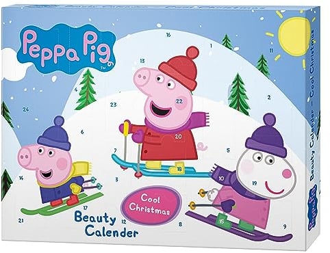 KTN Dr. Neuberger Peppa Pig - Bad & Spaß-Kalender, Cool Christmas, Adventskalender gefüllt mit Kosmetik und Pflege Produkten