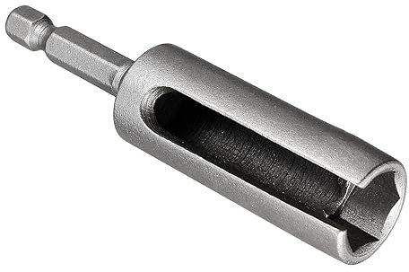 CoCud Nut Driver with 1/4 Hex Shank 12mm Socket 3 Length, CR-V Steel Deep Groove Quick-Change Slotted Power Drill Bit