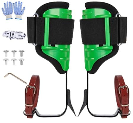 Climbing Spikes, Ergonomic Climbing Spikes Kit , Height Adjustable Climbing Gear, Washable Climbing Gear, Tree Climbing Hooks Wit Gloves, Comfortable Climbing Spikes, Climbing Kit For Fruit Picking