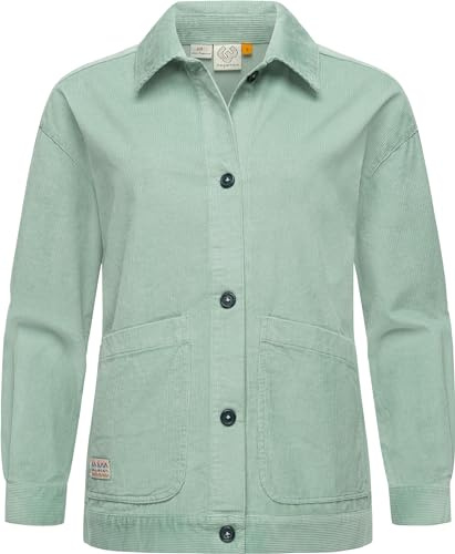 Ragwear Damen Cordjacke Ennea Aqua Gr. L