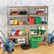 Rigogo 2 x Stahl Schwerlastregal Stabiles Lagerregal mit 5 Verstellbare Ablagen, bis 875 kg Belastbar, Bolzenloses Design Einfache Montage für Garage, Werkstatt, Speisekammer, 180x90x40CM, Verzinkt