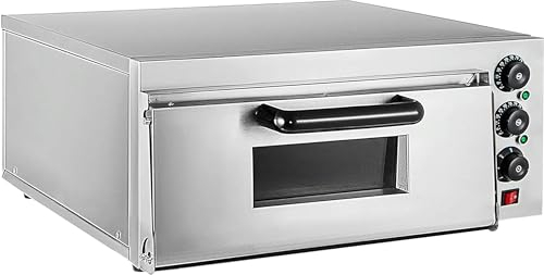 BTURYT Horno de Pizza portátil de 2000/3000 W, Horno Tostador multifunción, Horno eléctrico de encimera y Parrilla con Mango con Aislamiento térmico