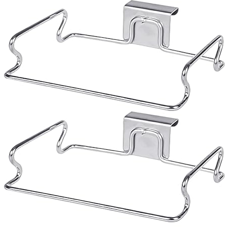 2 Stück Edelstahl-Müllsack-Stützregal, Hängender Müllsackhalter, Aufbewahrungsregal Für Plastiktüten, Küchen-Organisationszubehör Für Küche, Badezimmer, Schrank