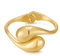 LILIE&WHITE Armbänder für Damen Moderner Gold-Armreif für Damen – Elegantes Tropfendesign, Hochglanz-poliert – Stilvolles Schmuckstück für Alltag und Besondere Anlässe