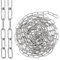 LDXDRU 5 Meter 3mm Edelstahlkette Meterware, Edelstahlkette Metallkette, Starke Edelstahl Kette, Ankerkette Langgliedrig Rostfreie Meterware Stahlkette, Gliederkette Absperrkette Zierkette Eisenkette