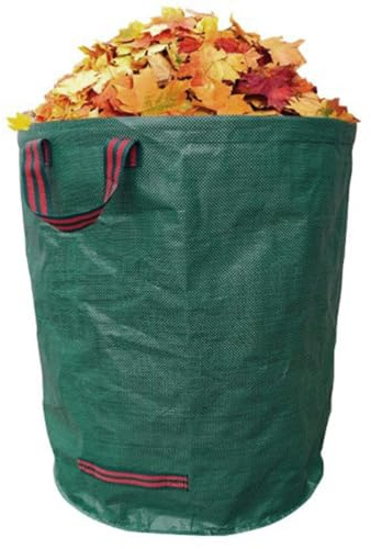 Sacs réutilisables pour déchets de jardin, sacs réutilisables pour déchets de jardin, capacité de 200 litres, conteneur pliable de sacs poubelle haute résistance