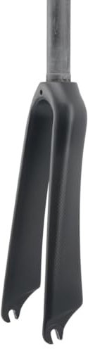 BSFHQS BMX Fourche Rigide 14 16 18 20 22 Pouces Vélos Pliants Fourche Avant De Frein C 74/100 Mm Fourche Dure À Blocage Rapide Fourche De Vélo en Carbone Tube Droit De 28,6mm(Matte Black A,74MM_20IN)