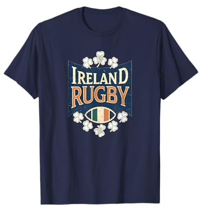 Irland Rugby Jersey Vintage Irish Rugby Shamrock T-Shirt