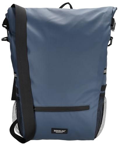 Beagles Originals Fahrradtasche, Wasserabweisend, Abnehmbare Packtasche, Laptop-Fach 15,6 Zoll, Abnehmbare Schultergurte, Klettverschluss