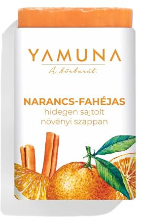 YAMUNA NATURAL BEAUTY Naturseife Naturkosmetik aus Ungarn Kaltgepresste Seifen- Pflegt sanft die Haut und hinterlässt ein erfrischendes Gefühl. Ideal für alle Hauttypen!(Orange-Zimt)