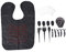 Beaupretty Colocar Kit de color de cabello teñir dispensador botella aplicadora de peine de raíz hair topper hair dye kit de tinte para el cabello mantón de tinte de pelo el plastico Black