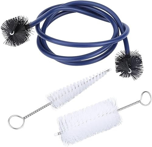 CYSFETENA 3 Modelle Trompeten Reinigungsset, Musical Instrument Cleaning Kits aus Weichem Kunststoff, Flötenreinigungsset mit Metallgriffen für Mundstücke Kurze Rohre Lange Rohre