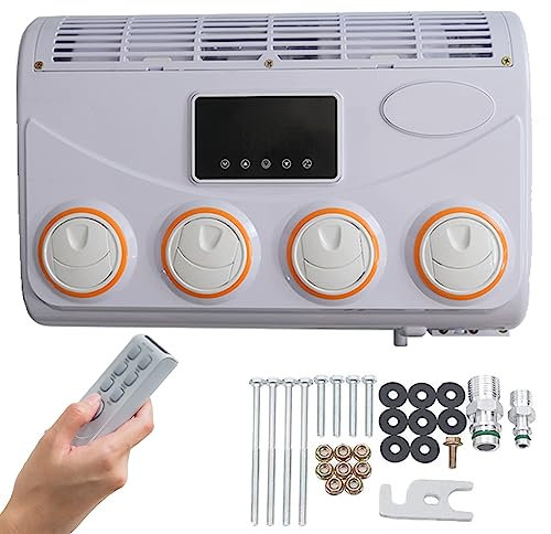 12V/24V DC Klimaanlage - Verdampfer Montage für Wohnmobile, LKW und Wohnwagen - Mini Dach Klimaanlage Ventilator Set für Fahrzeuge