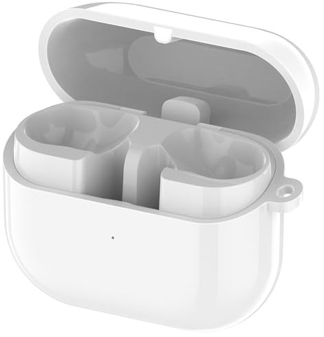 Funda de Carga Compatible con Samsung Galaxy Buds 3 Pro, Caja de Carga de Repuesto, Funda de Carga para Auriculares Samsung Galaxy Buds 3 Pro R630, Accesorios para Auriculares Bluetooth (Blanco)
