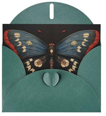 YYHHAOFA Dunkelgrüne Grußkarte Stiefmütterchen Bild für Weihnachten, Kindergeburtstag, Valentinstag und Party Einladung