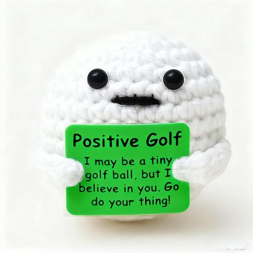 DvBCNMe Golf Geschenke, Lustige Golf-Geschenke, Häkel-Golfball-Charakter, Kreative und Humorvolle Geschenkidee, – Perfekt für Weihnachten und Geburtstagsgeschenke