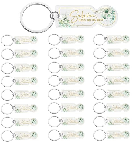 BMYUK 24 Einkaufwagenlöser Schlüsselanhänger Acryl Einkaufswagenchip Schlüsselanhängers zumZerlegen von Einkaufswagen für Partygeschenke Abschluss Hochzeit DankeGäste