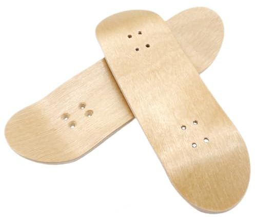 VANZACK 2stücke Finger-Skateboard-Deck Aus Ahornholz Für DIY Fingerboard Ersatz-Decks Für Mini-Skateboard-Decks Mit Vorgebohrten Löchern