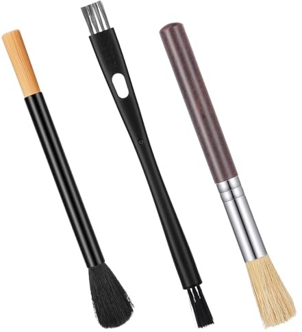 YBEATY 3PCS Coffee Grinder Cleaning Brush Set Espresso Machine Brush Cleaner Tool Barista Brushes Machine Cleaning Espresso Brushes Accessories Cleaner for Barista Home Kitchen Bean Grain Coffee