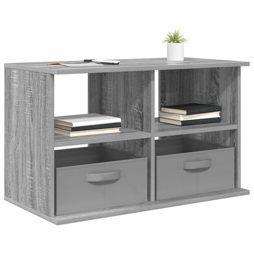 vidaXL TV-Ständer mit Schubladen Graues Sonoma 79 x 40 x 48 cm, Wohzimmer, modernes Design, haltbare Materialien, viel Stauraum für stilvolle und funktionale Räume, 5 Einheiten