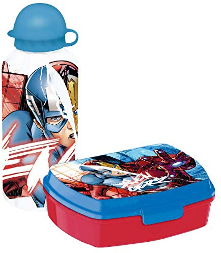 MARVEL Avengers Sandwich Box and 400ml Canteen