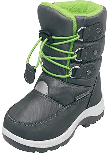 Playshoes Bottine D'Hiver Bottes de pluie Mixte Enfant, Vert A Lacer, 22 EU