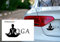 KFZ Aufkleber - 'YOGA'// Autoaufkleber; Farben- und Größenwahl (Schwarz - 200 mm x 110 mm)