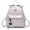 AINUOEY Damen Rucksack Taschen Frauen Elegant Tasche Stadtrucksack Rucksackhandtasche Vintage PU-Leder 76601 1-teilig Set Nicht-Gerade Weiss