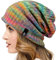 VECRY Damen Lässige Mütze Stricken Baskenmütze Gerippte Schädelkappe Winter Sommer Hüte (Multi Grün)