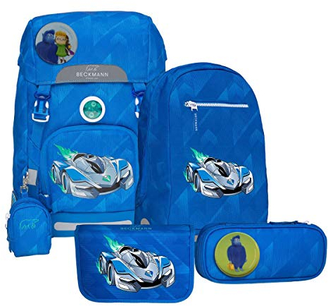 Ranzenfee & Koffertroll GmbH Beckmann Classic Supercar Blue Schulranzen Set 6tlg. Exclusiv Kollektion