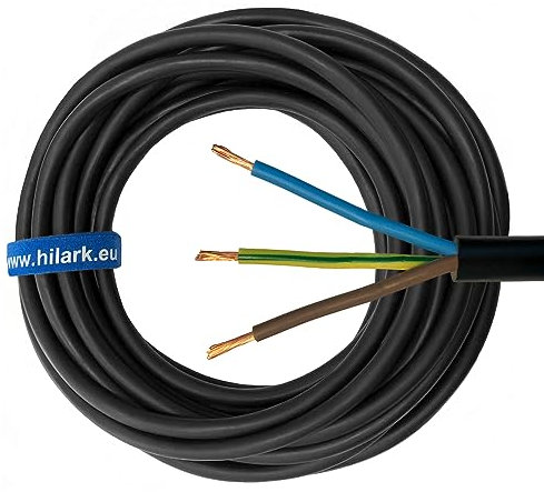 Cavo H07RN-F 3g2,5 (3x2,5mm²), cavo da 5m, cavo per cantiere, Industria, adatto per esterni