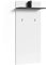 byLIVING Wandpaneele Ben/Garderobe weiß - schwarz mit Zwei Kleiderhaken und Hutablage/Flurgarderobe für die Wand/B 60, H 136, T 27 cm