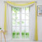 Delien Voile 1er Pack Gardinenschals Querbehang Transparente Gardine Freihanddeko Vorhang Einfarbige Farbverlauf Dekoschals Hängevorhang für Wohnzimmer Hochzeit Feier Party BxH 140x500cm,Gelb