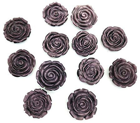 WWQDFRT ST 1PC Purple Cat Eye Rose Flower Shaped Hand Carved Crystal Flowers Healing Decor Natural Stones And Minerals TL203