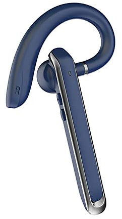ihreesy Oreillette Bluetooth sans Fil V5.0, Oreillette Bluetooth Oreillette d'affaires Mains Libres Bluetooth Oreillette Intra-auriculaire Microphone Bluetooth Écouteur Type de Suspension,Bleu
