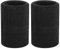 Handgelenk-Schweißband – 10 cm (4 Zoll) Sport-Armbänder, elastische Sport-Armbänder, Dicke Cotto-Armbänder für Gymnastik, Basketball, Tennis, Fußball (1 Paar) (Blau) (Black)